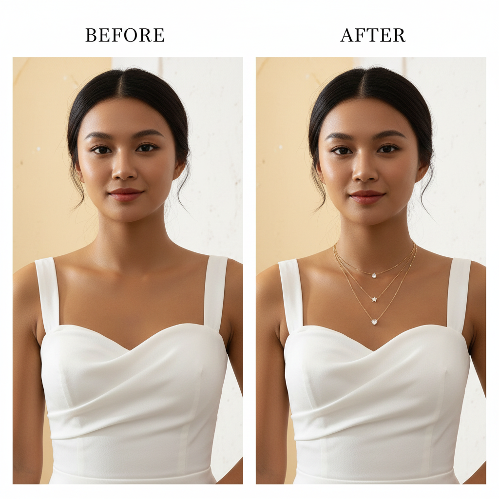 Trendy Zircon Pendant Necklace For Women Multilayer Chain Choker Fashion Female Party Shiny Jewelry Gift